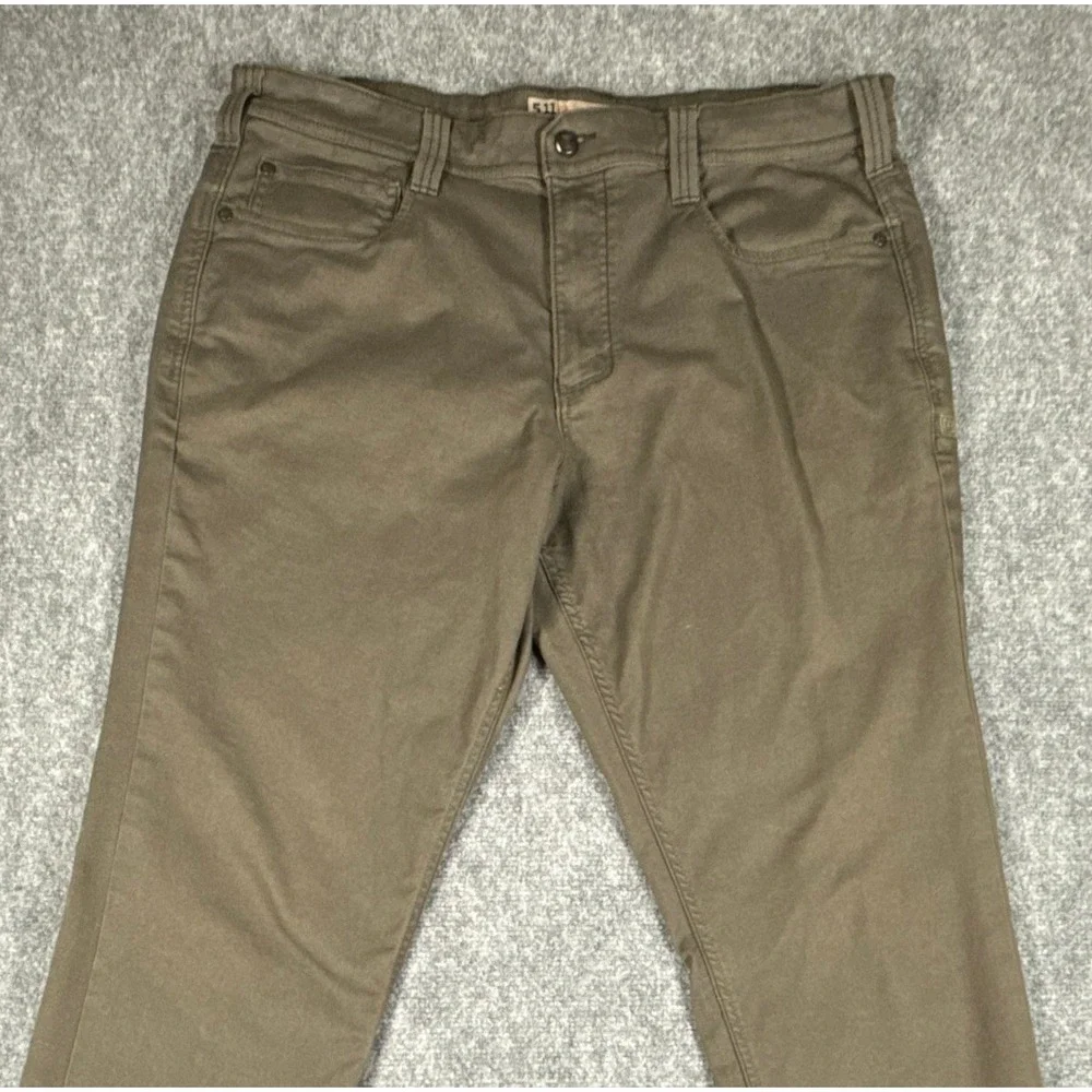 5.11 Tactical Defender-Flex Slim Pants Mens 38x36 Ranger Green 5-Pocket